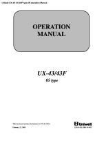 UX-43 UX-43F type 05 operation
